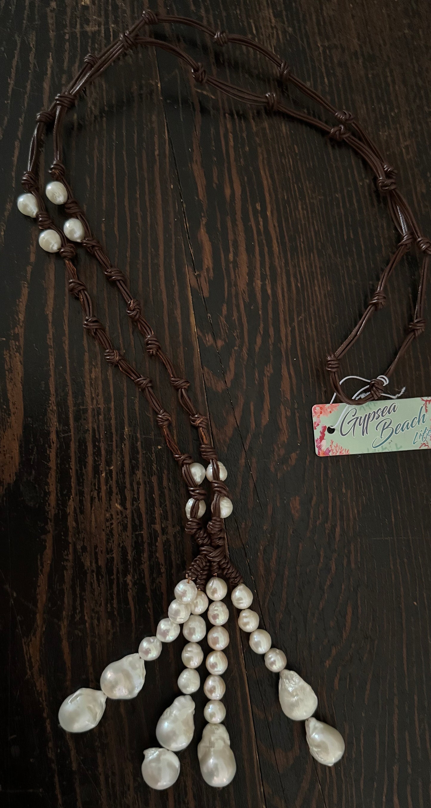 Leather Tassel Necklace