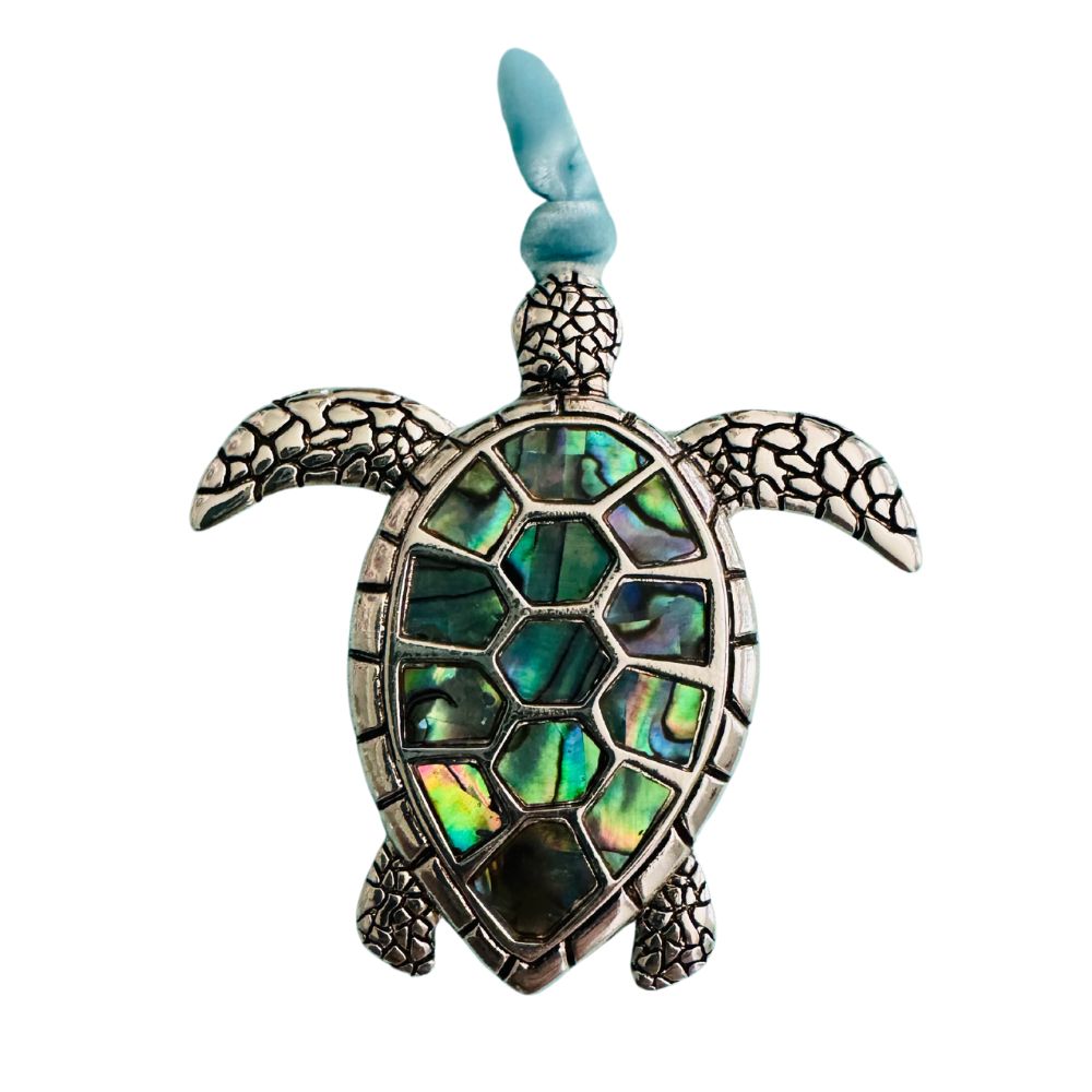 Sea Turtle with Abalone Insert