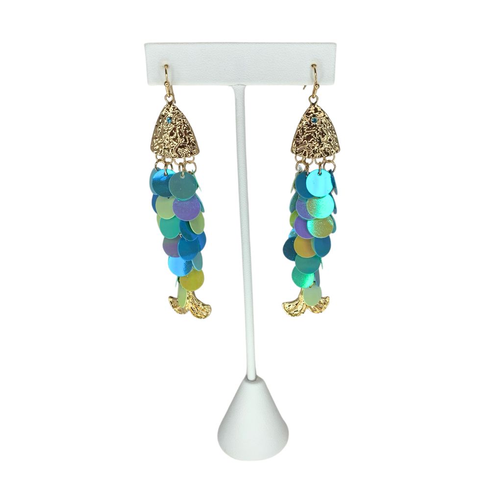 Bonefish Earrings - Blue/Green