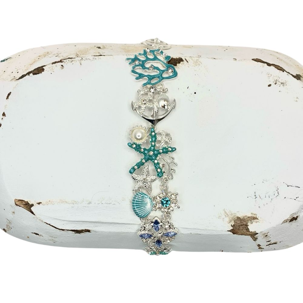 Sea Life Bracelet - Sea Blue Starfish