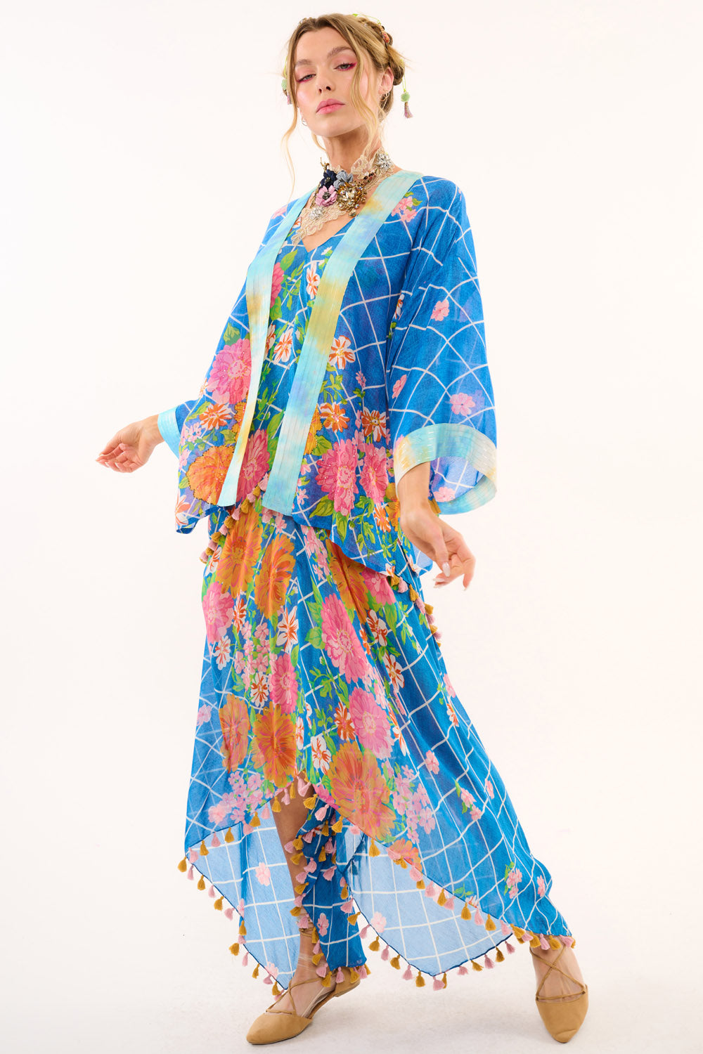 Borrocow Beauty Hand Embellished Kimono