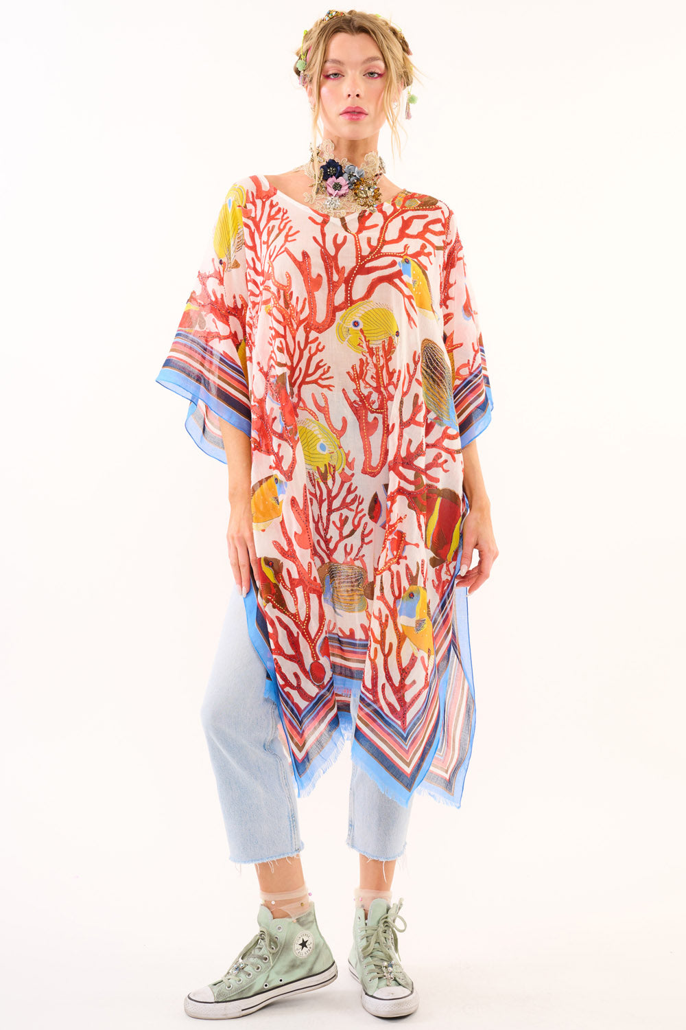 Sea of Belief Hand Embellished kimono