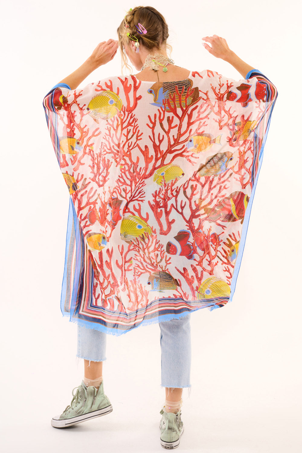Sea of Belief Hand Embellished kimono