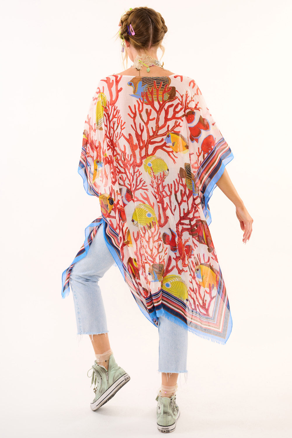 Sea of Belief Hand Embellished kimono