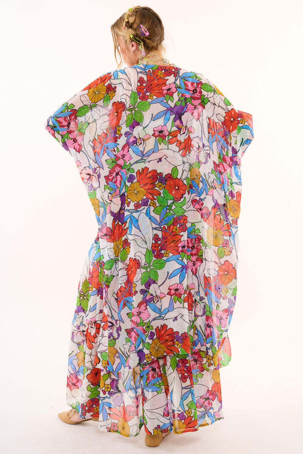Virginia Embellished Floral Kimono