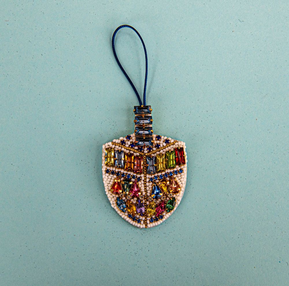 Beaded Ornament - Dreidel
