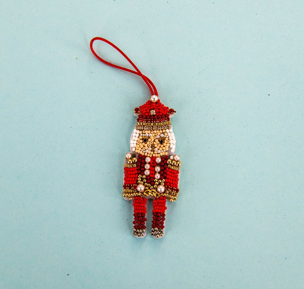 Beaded Ornament - Drummerboy