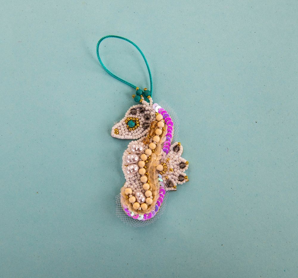Beaded Ornament - Pretty Seahorse