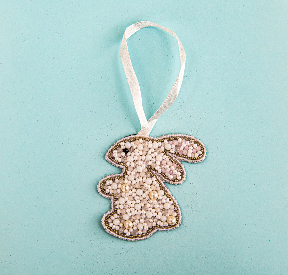 Beaded Ornament - Rabbit