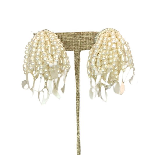 Pearl Pom-Pom Earrings