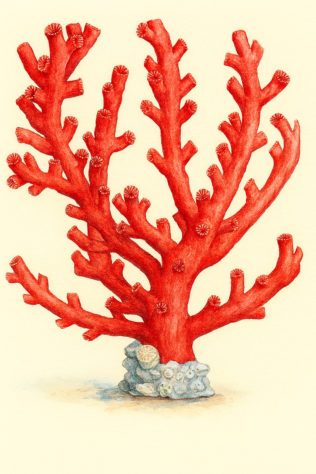 Red Coral Print