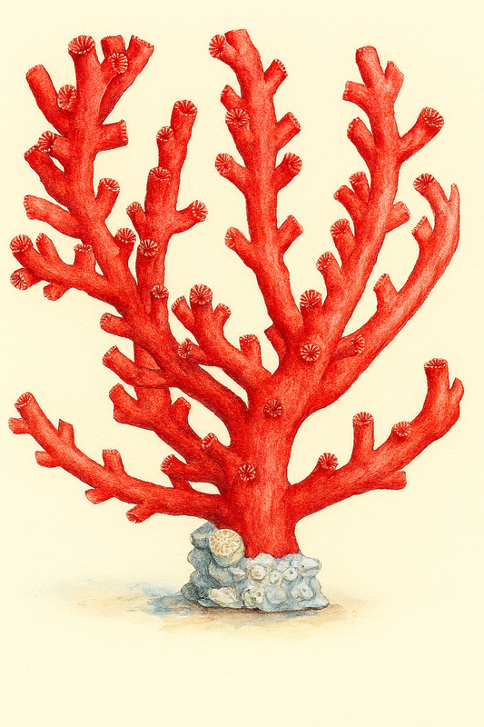 Red Coral Print