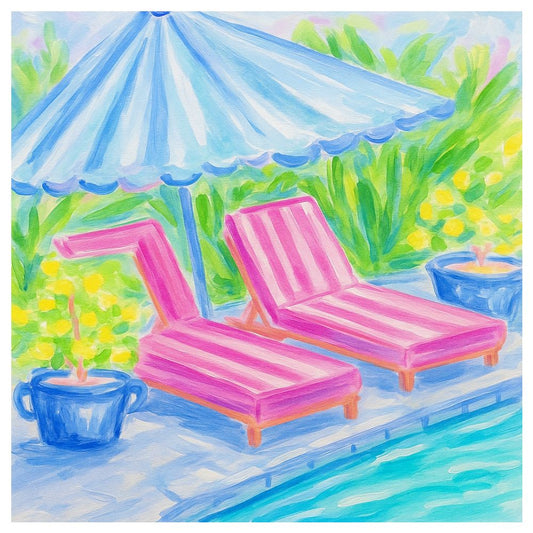 Pool Chairs Print