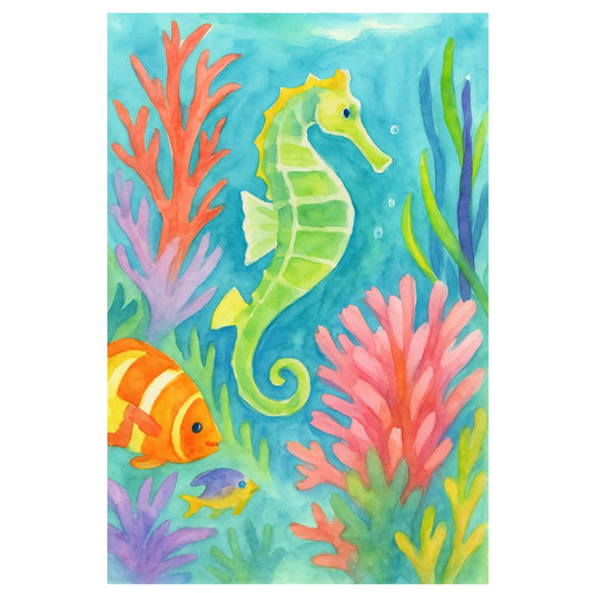 Seahorse Print