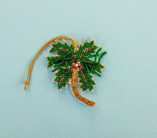 Beaded Ornament - Palm Tree