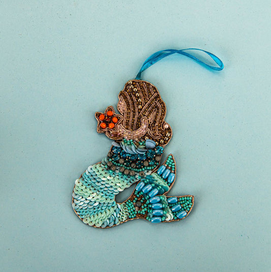 Beaded Ornament - Mermaid